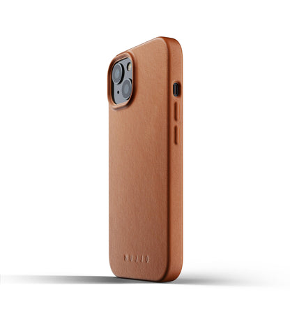 Mujjo Full Leather Case for iPhone 13, Tan