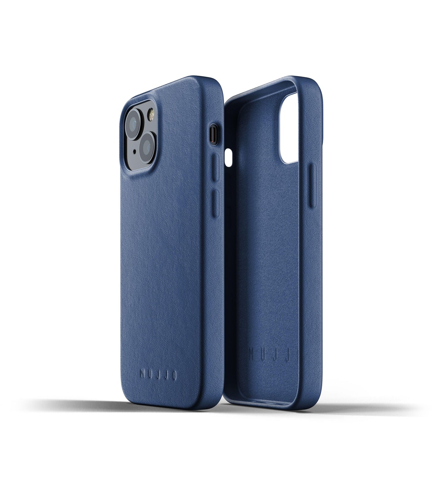 Mujjo Full Leather Case for iPhone 13 mini, Monaco Blue