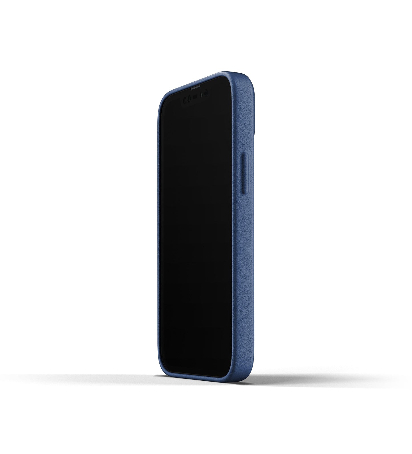 Mujjo Full Leather Case for iPhone 13 mini, Monaco Blue