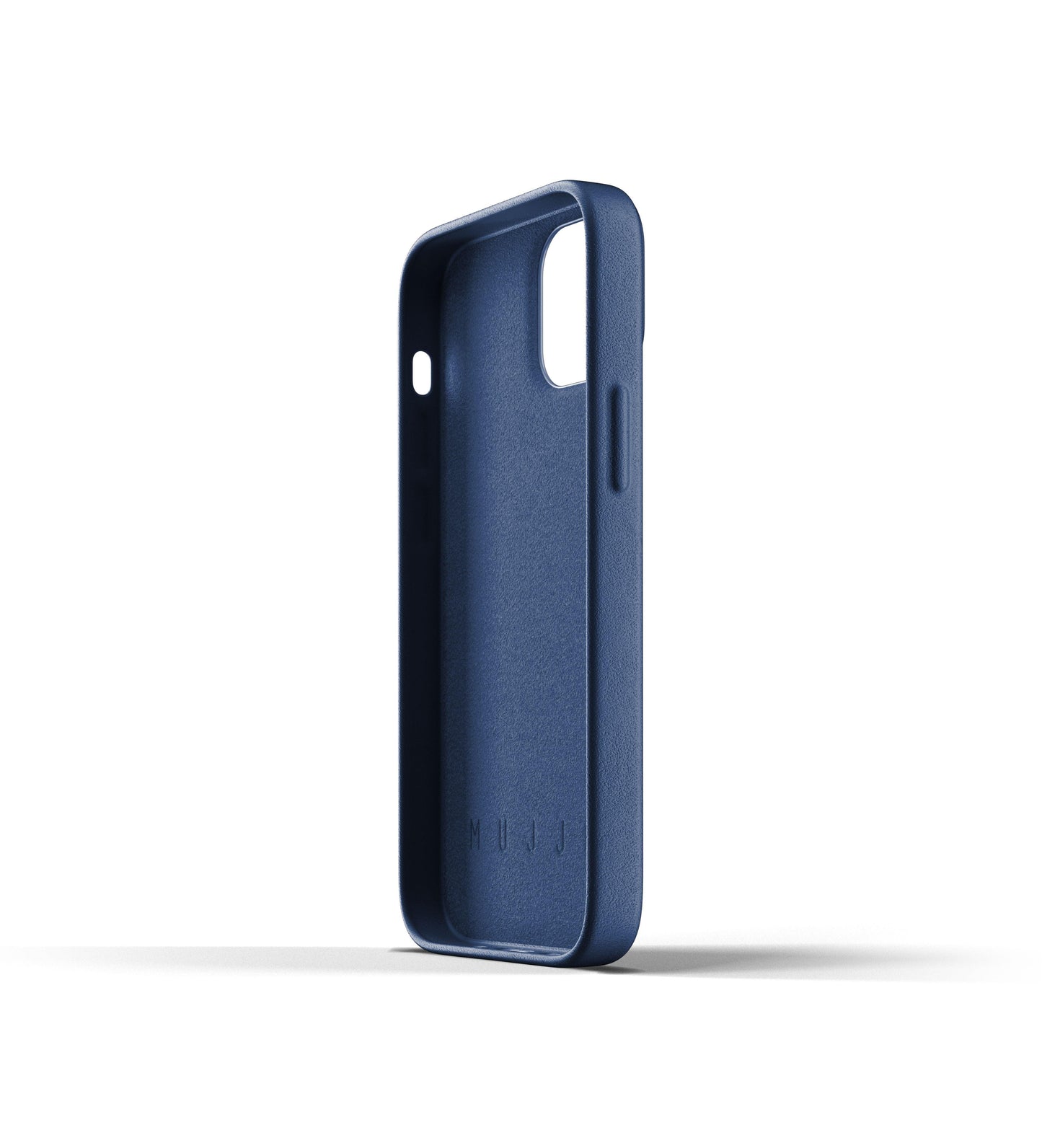Mujjo Full Leather Case for iPhone 13 mini, Monaco Blue