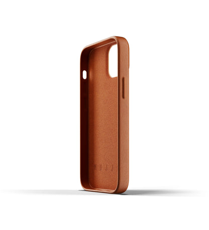 Mujjo Full Leather Case for iPhone 13 mini, Tan