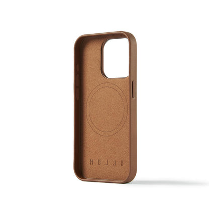 Mujjo Full Leather Case for iPhone 15 Pro, Tan