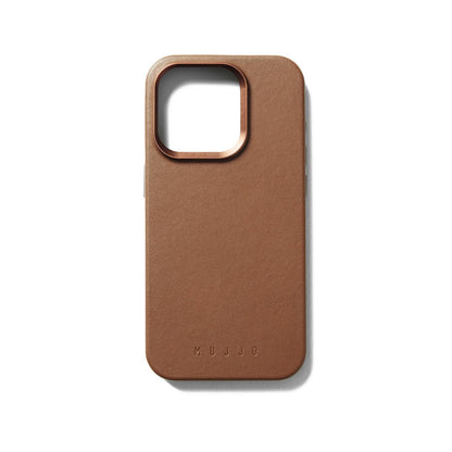 Mujjo Full Leather Case for iPhone 15 Pro, Tan