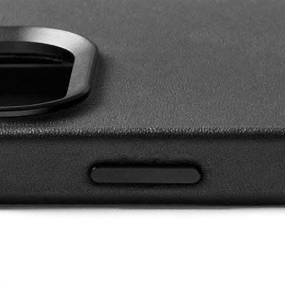 Mujjo Full Leather Case for iPhone 15 Pro Max, Black, side button