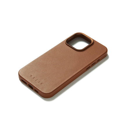 Mujjo Full Leather Case for iPhone 15 Pro Max, Tan