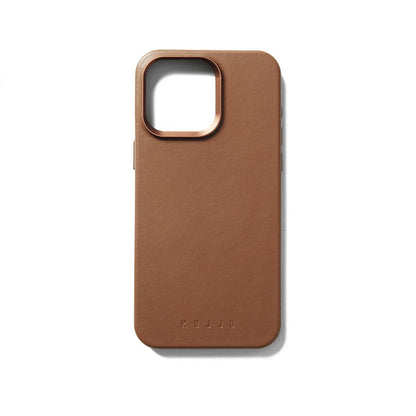 Mujjo Full Leather Case for iPhone 15 Pro Max, Tan