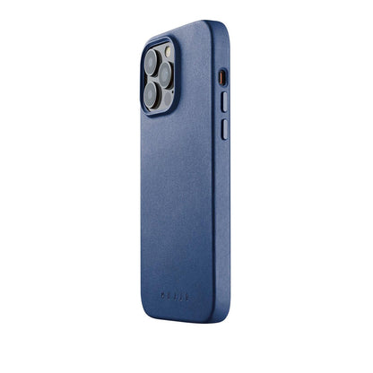 Mujjo FullLeather Case for iPhone 14 Pro Max, Monaco Blue