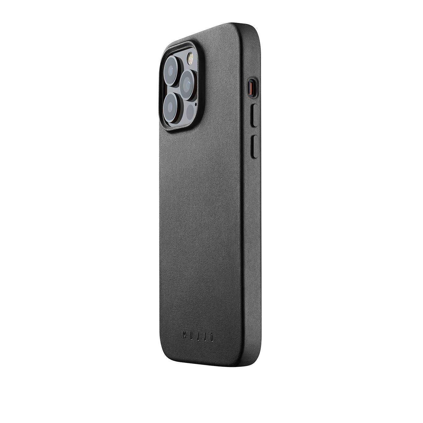 Mujjo FullLeather Case for iPhone 14 Pro Max, Black