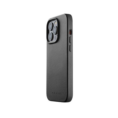 Mujjo Full Leather Case for iPhone 14 Pro, Black