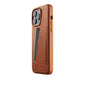 Mujjo Full Leather Wallet Case for iPhone 14 Pro Max, Tan