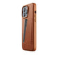 Mujjo Full Leather Wallet Case for iPhone 14 Pro Max, Tan