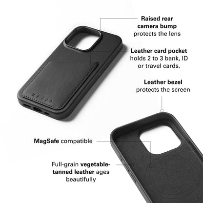 Full Leather Wallet Case for iPhone 16 Pro
