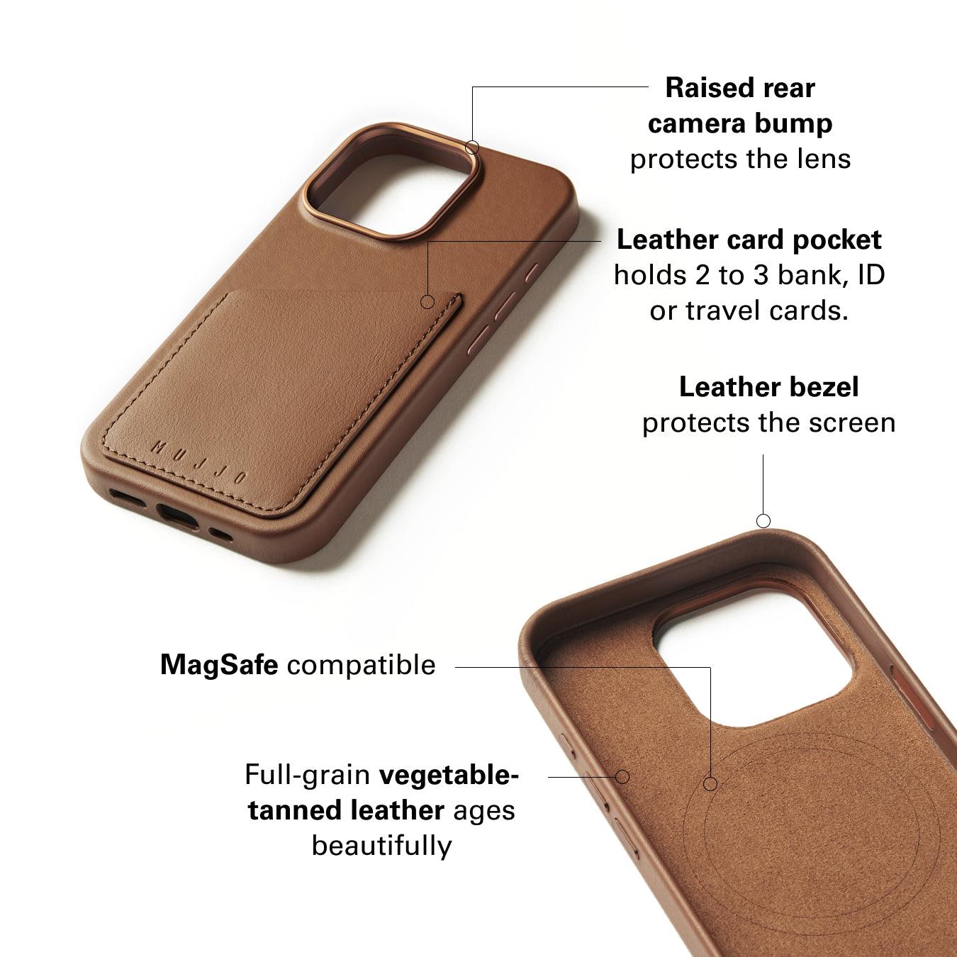 Full Leather Wallet Case for iPhone 16 Pro