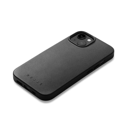 Mujjo Full Leather Case for iPhone 14, Black
