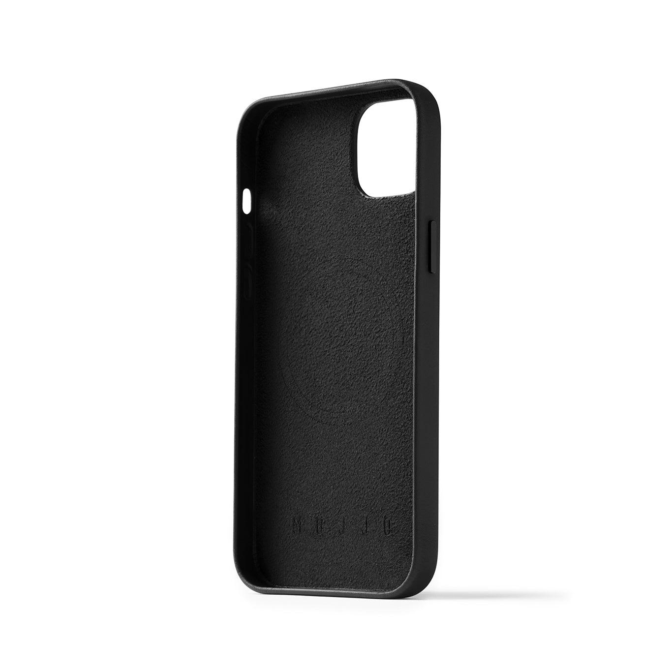 Mujjo Full Leather Case for iPhone 14 Plus, Black