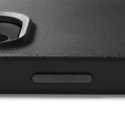 Mujjo Full Leather Case for iPhone 14 Plus, Black, side button