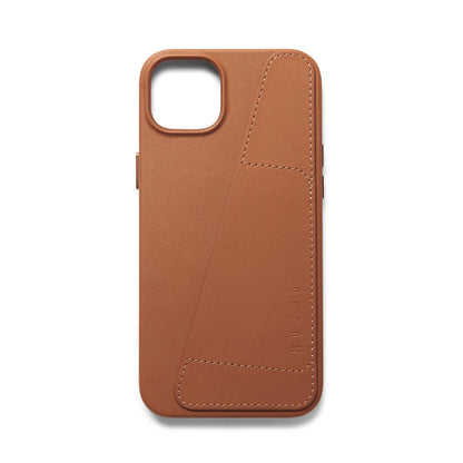 Mujjo Full Leather Wallet Case for iPhone 14 Plus, Tan