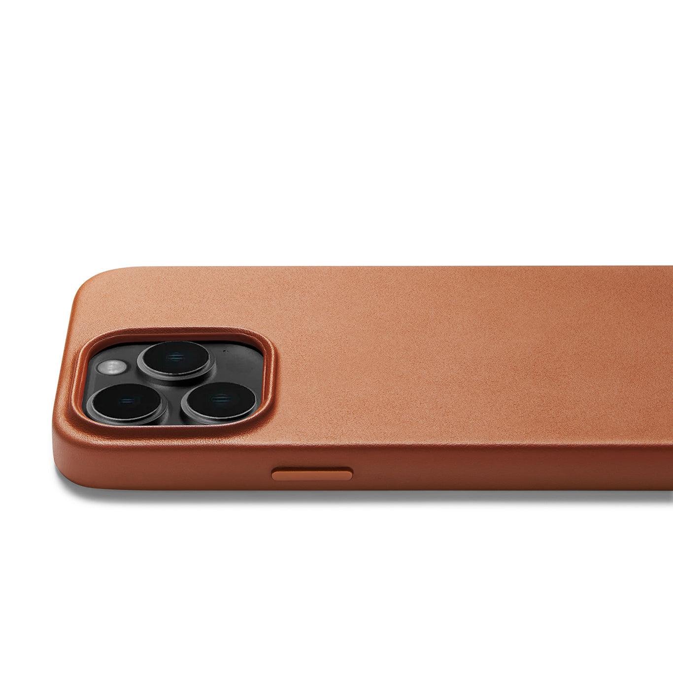 Mujjo Full Leather Case for iPhone 14 Pro, Tan