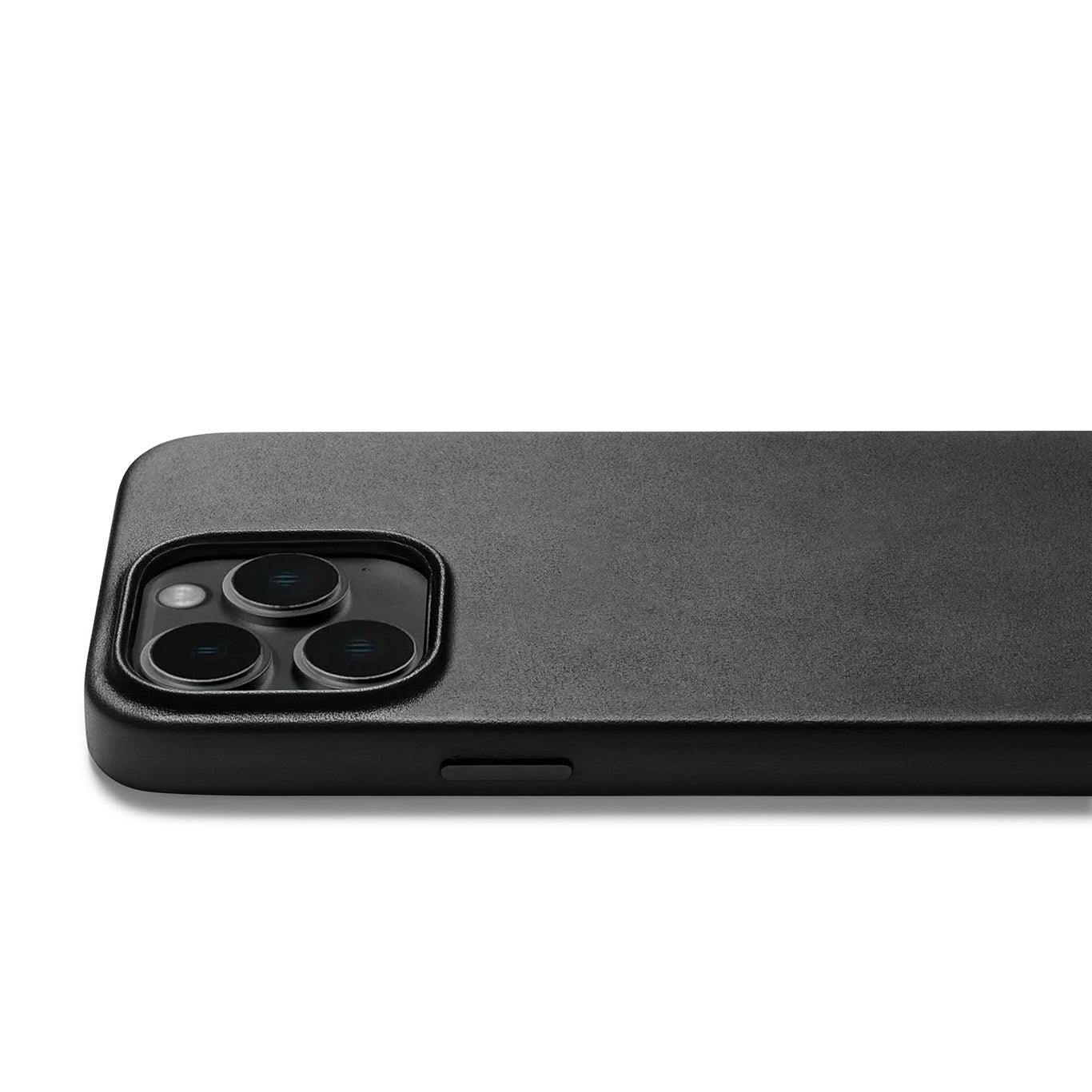Mujjo Full Leather Case for iPhone 14 Pro, Black
