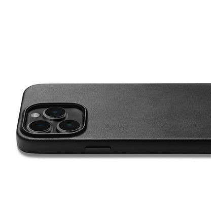 Mujjo Full Leather Case for iPhone 14 Pro, Black