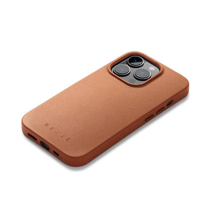 Mujjo Full Leather Case for iPhone 14 Pro, Tan