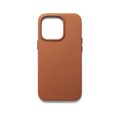 Mujjo Full Leather Case for iPhone 14 Pro, Tan