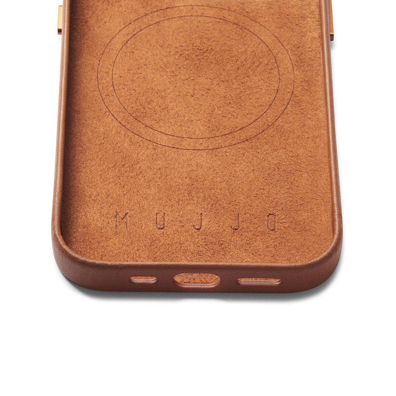 Mujjo Full Leather Case for iPhone 14 Pro, Tan