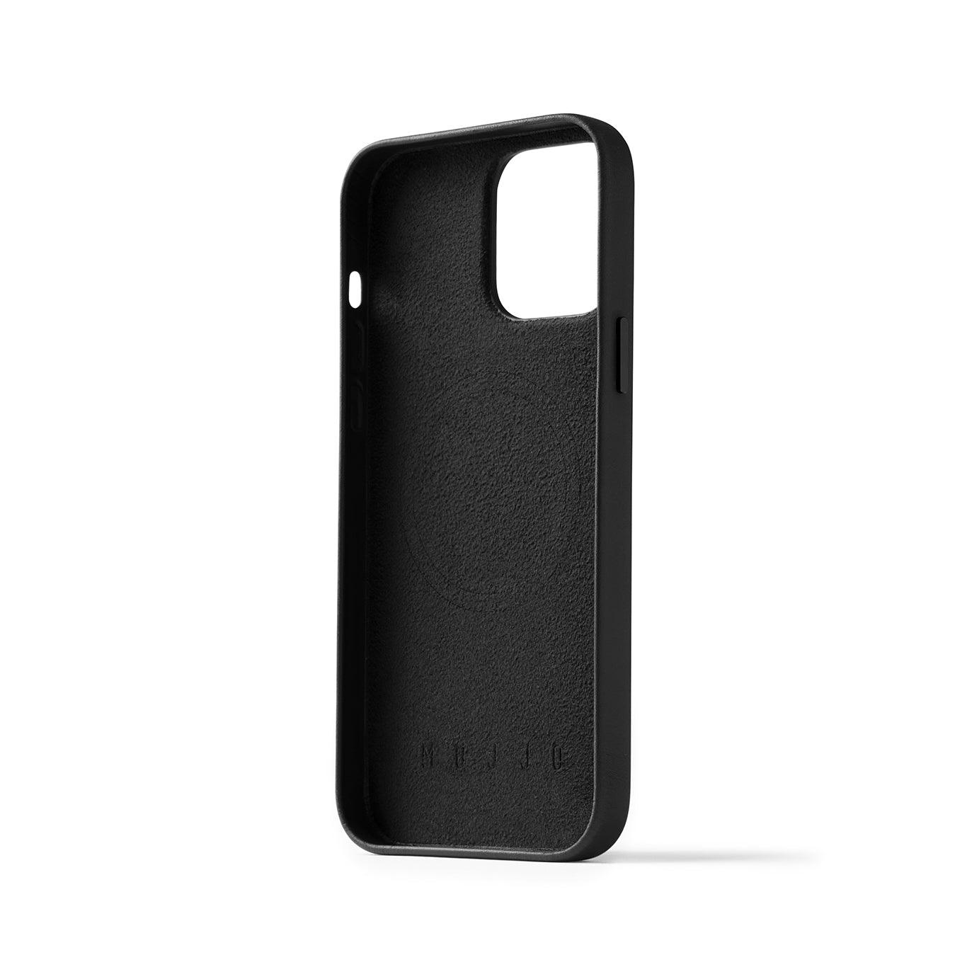Mujjo Full Leather Wallet Case for iPhone 14 Pro Max, Black