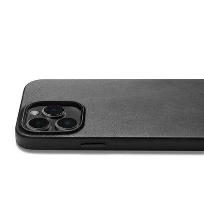 Mujjo Full Leather Case for iPhone 14 Pro Max, Black, side button