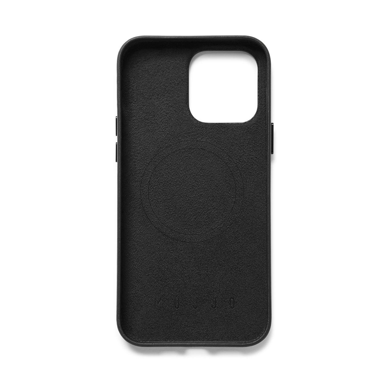 Mujjo Full Leather Case for iPhone 14 Pro Max, Black