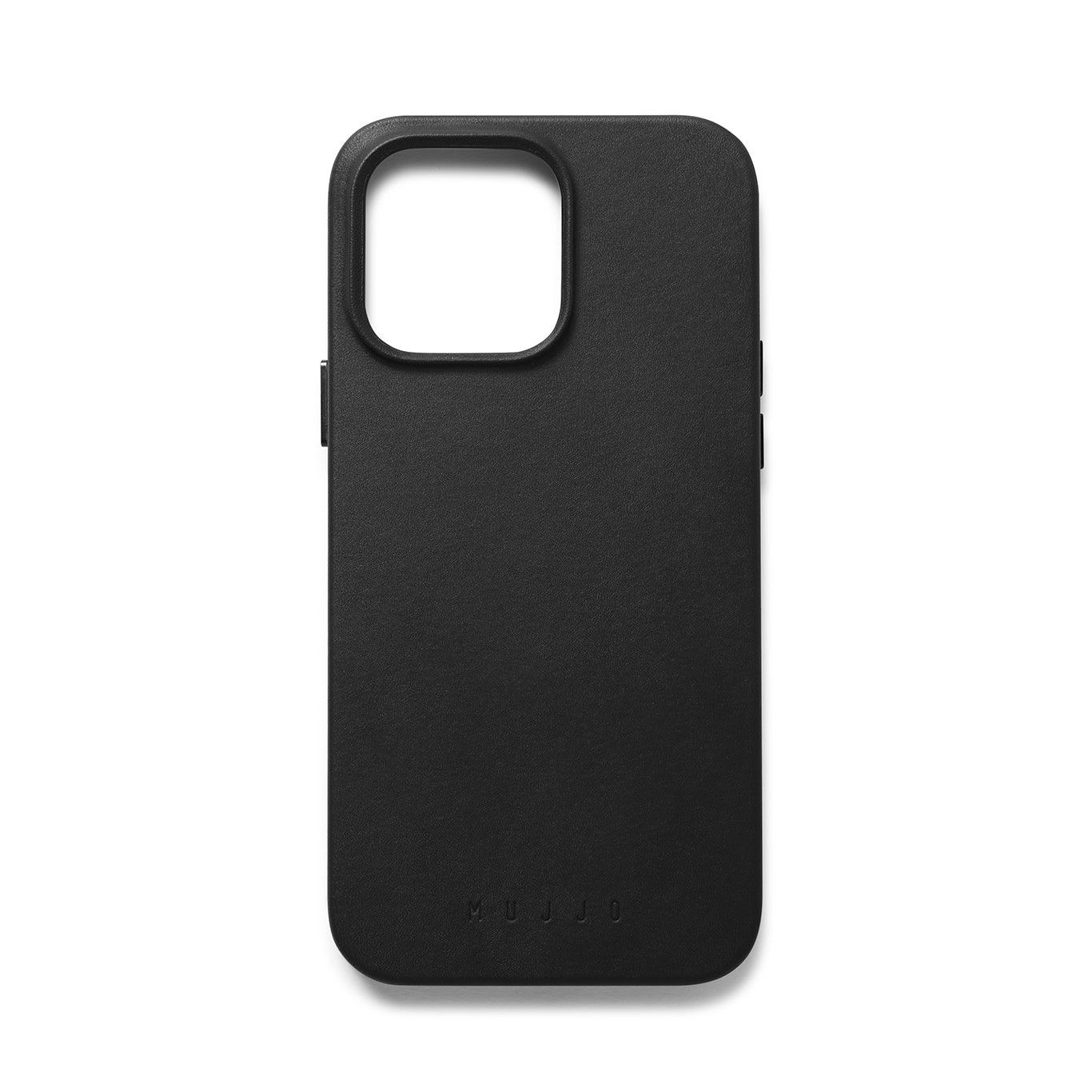 Mujjo Full Leather Case for iPhone 14 Pro Max, Black