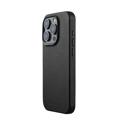 Mujjo Leather Case for iPhone 15 Pro, Black