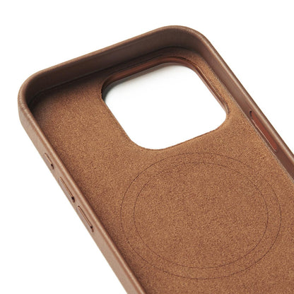 Mujjo Full Leather Wallet Case for iPhone 16 Pro, Tan