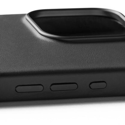 Full Leather Case for iPhone 16 Pro Max, Black, side buttons