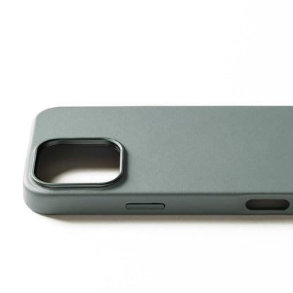 Full Leather Case for iPhone 16 Pro Max, Green Smoke