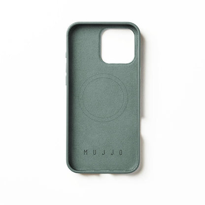 Full Leather Case for iPhone 16 Pro Max, Green Smoke