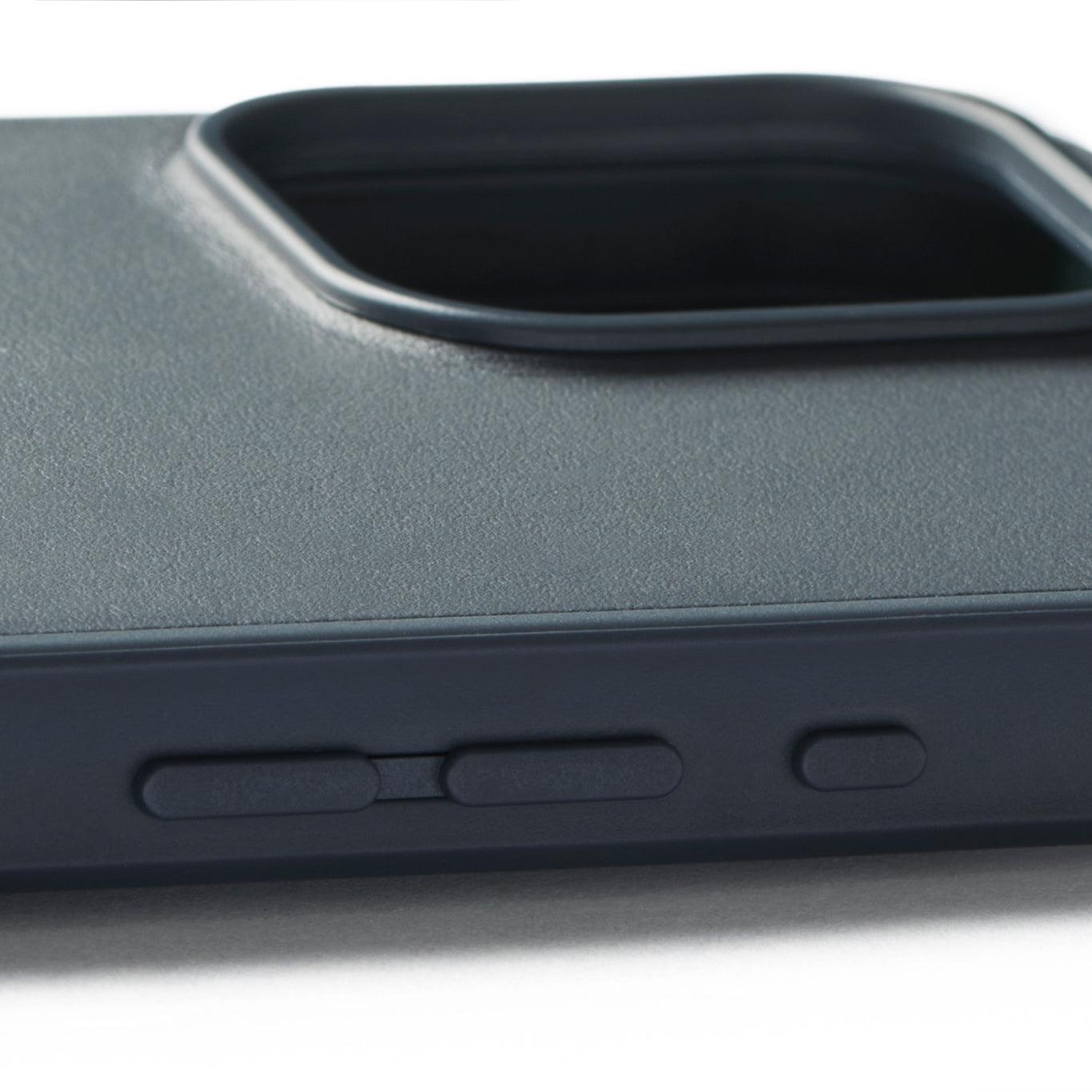 iPhone 16 Pro Max Shield Case - Steel Blue, Side buttons